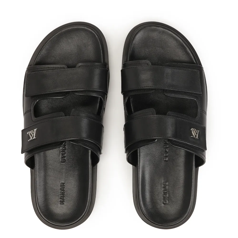 Heren Kazar Studio e flip-flops met Velcro-sluitingen