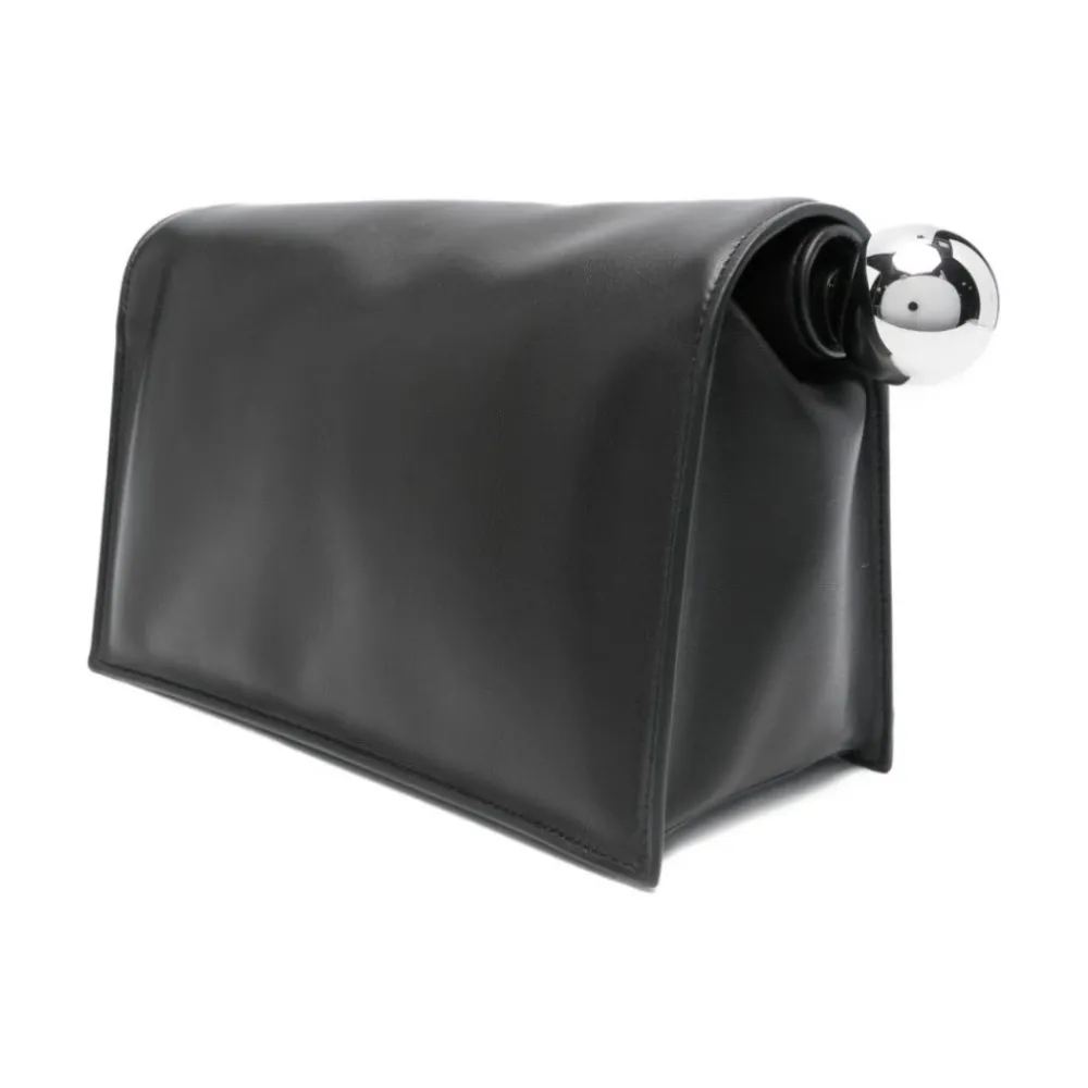 DAMES Jacquemus Clutches^e Foldover Top met Logo Plaque