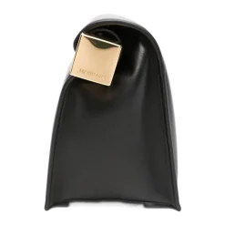 DAMES Jacquemus Clutches^e Foldover Top met Logo Plaque