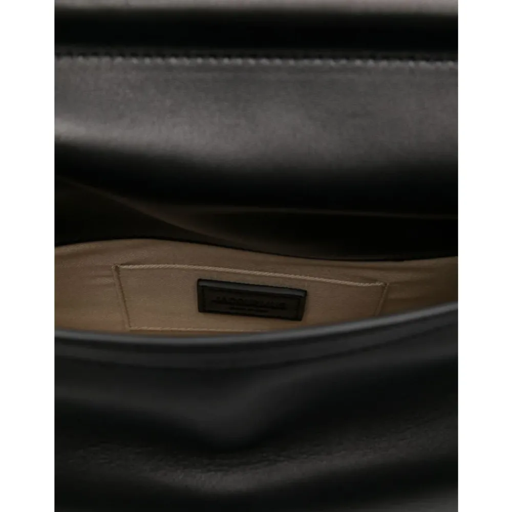 DAMES Jacquemus Clutches^e Foldover Top met Logo Plaque