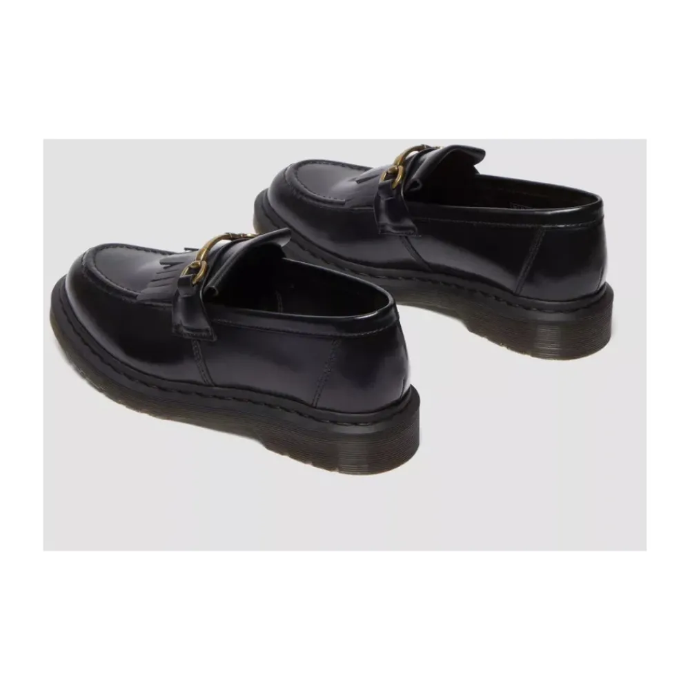 Heren Dr. Martens e Gepolijste Gladde Loafers met Franjes