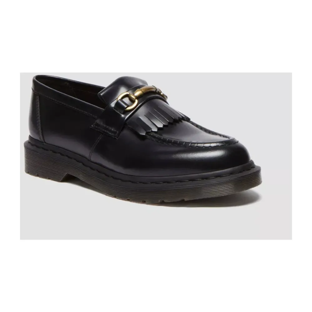 Heren Dr. Martens e Gepolijste Gladde Loafers met Franjes