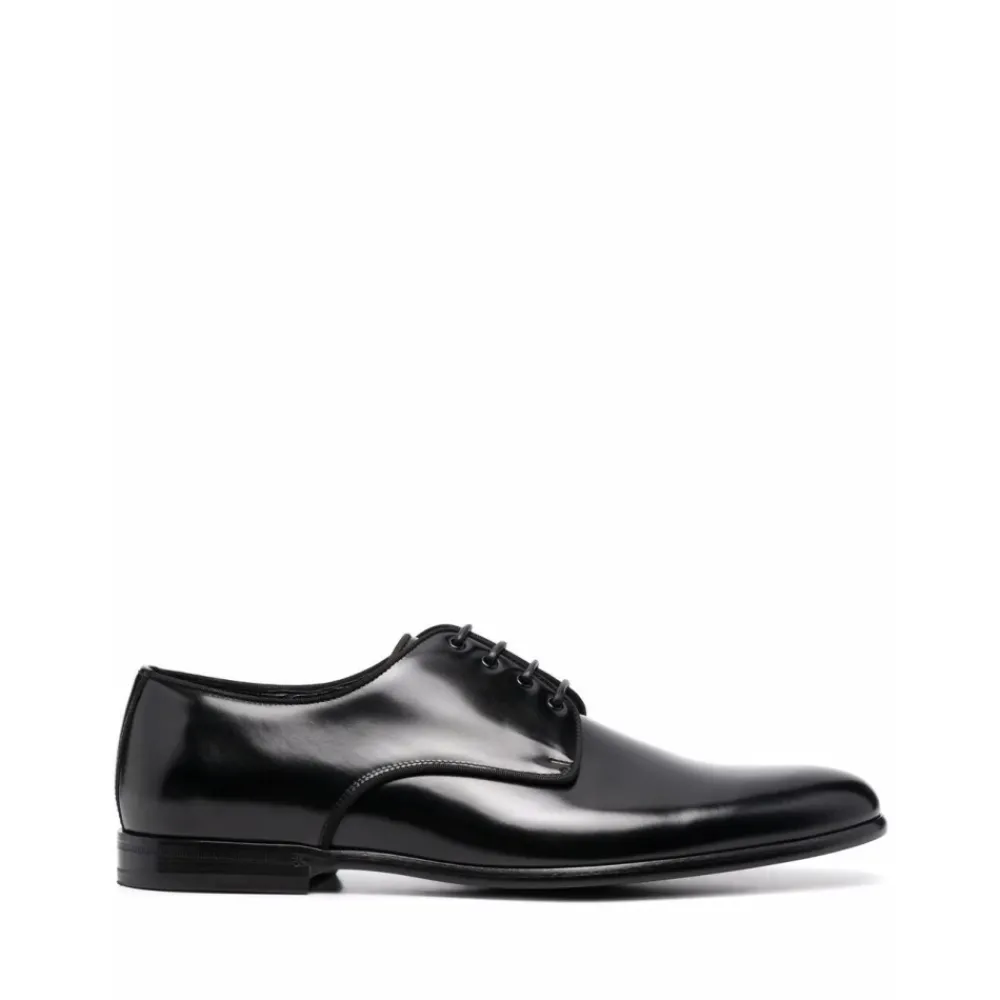 Heren Dolce & Gabbana Instappers & Slip Ons|Nette Schoenen^e Gepolijste Leren Derby Schoenen
