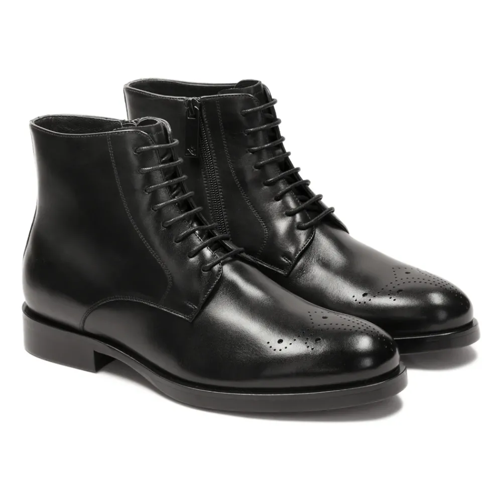 Heren Kazar Laarzen^e gladleren laarzen met openwerksieraden