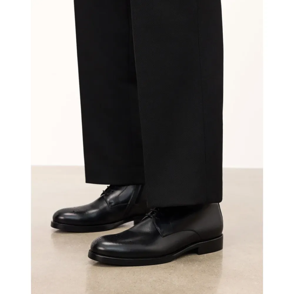 Heren Kazar Laarzen^e gladleren laarzen met openwerksieraden