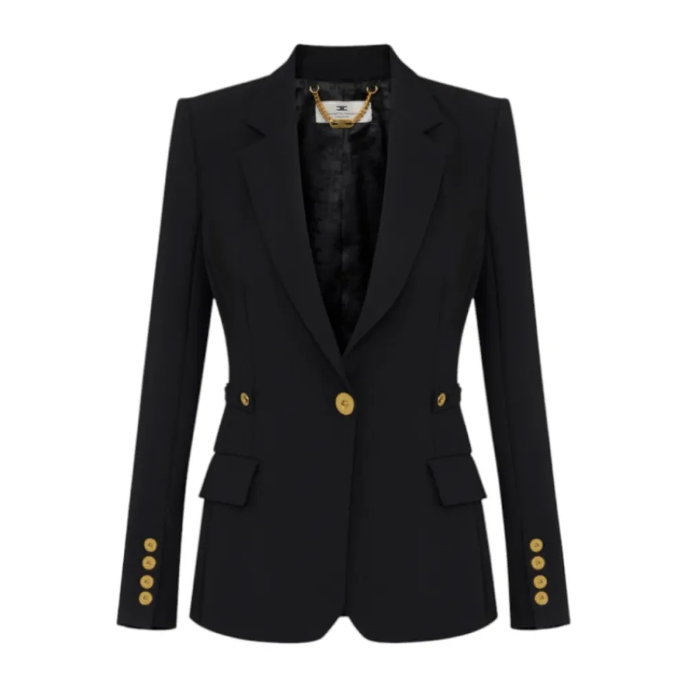 DAMES Elisabetta Franchi Jassen^e Jassen met Gewatteerde Schouders