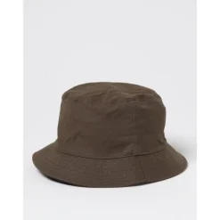 Heren Stone Island Zwarte Katoenen Bucket Hat Stijlvol Ontwerp