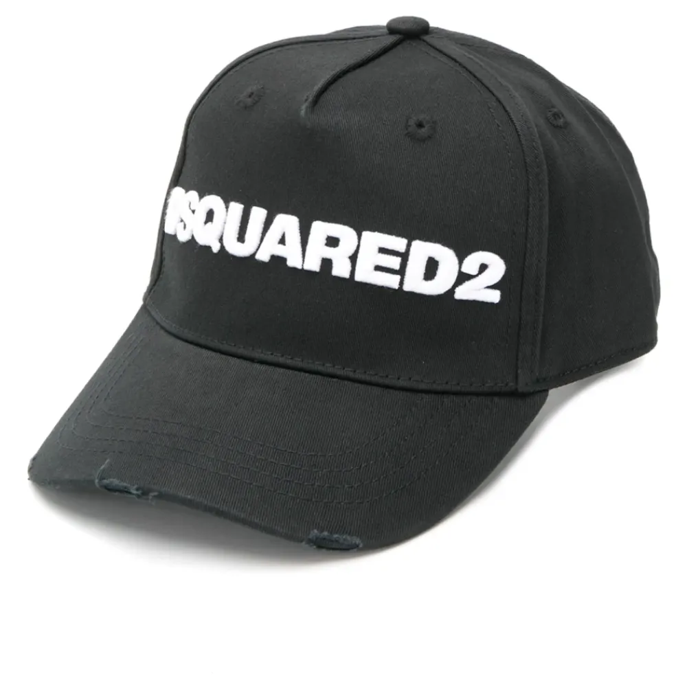 Heren Dsquared2 Petten^e Katoenen Geborduurde Klep Hoed