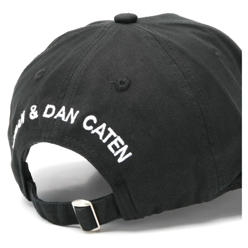 Heren Dsquared2 Petten^e Katoenen Geborduurde Klep Hoed