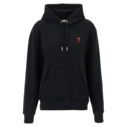DAMES Ami Paris e katoenen hoodie met borduurwerk