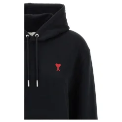 DAMES Ami Paris e katoenen hoodie met borduurwerk