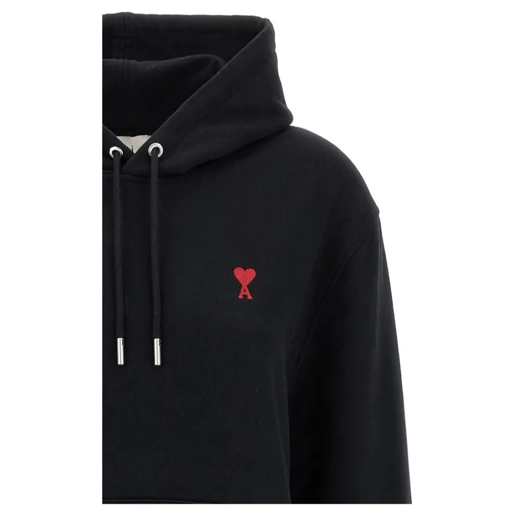 DAMES Ami Paris e katoenen hoodie met borduurwerk