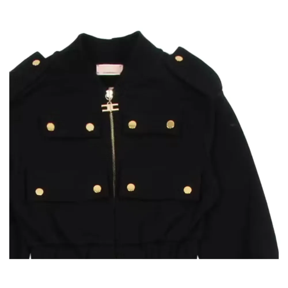 Elisabetta Franchi e katoenen jumpsuit met elastische taille