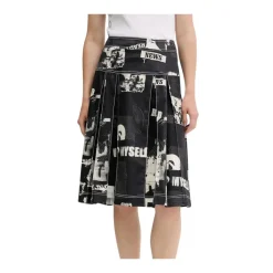 DAMES Desigual Rokken^e Katoenen Rok met Contrasterende Details