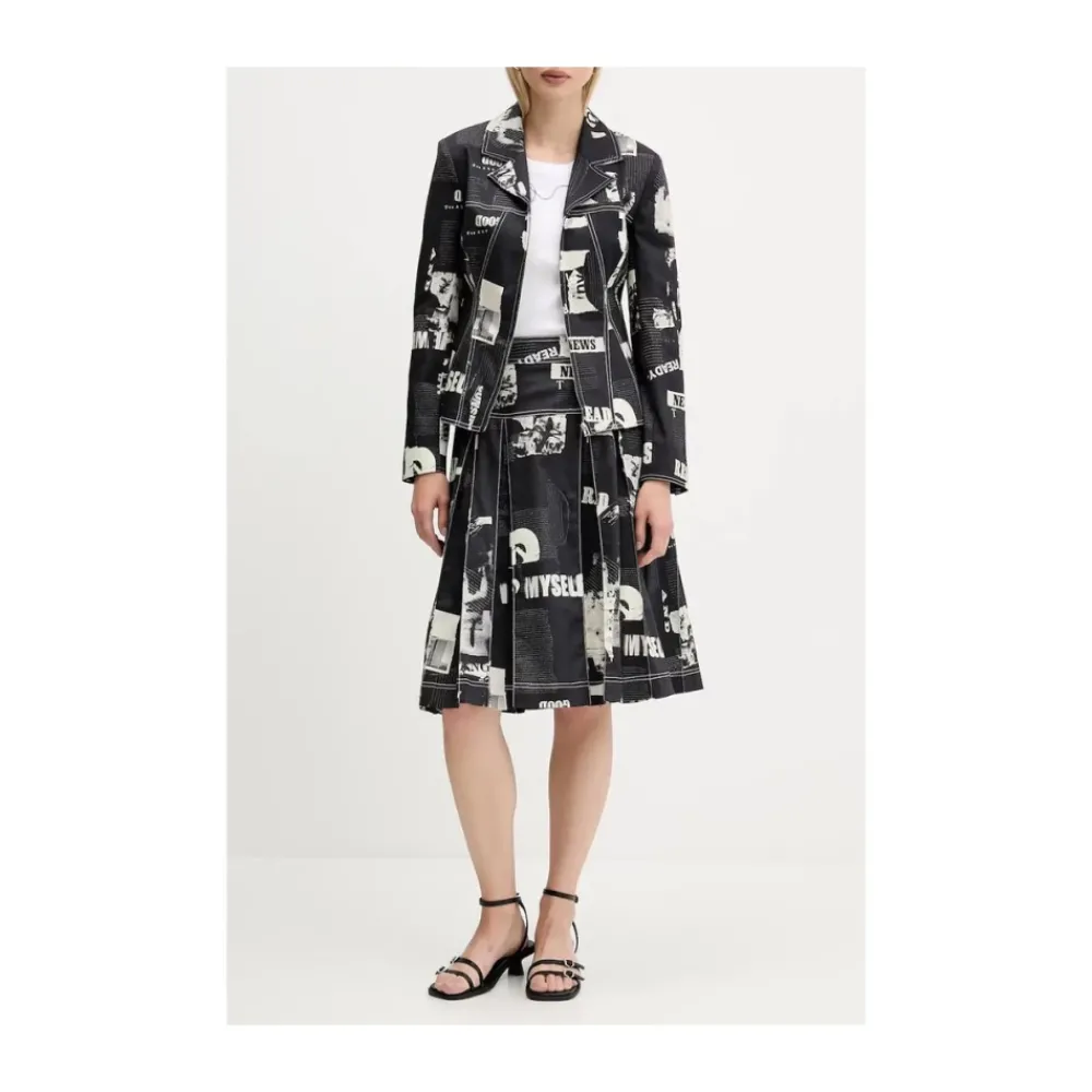 DAMES Desigual Rokken^e Katoenen Rok met Contrasterende Details