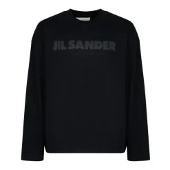 Heren Jil Sander Shirts^e Katoenen T-shirt met Logoprint