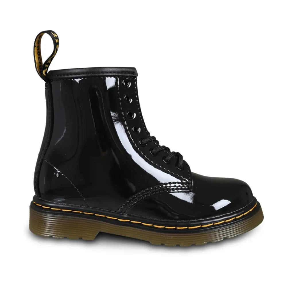 Dr. Martens Laarzen^e Lamper Bikerlaarzen met lakleer
