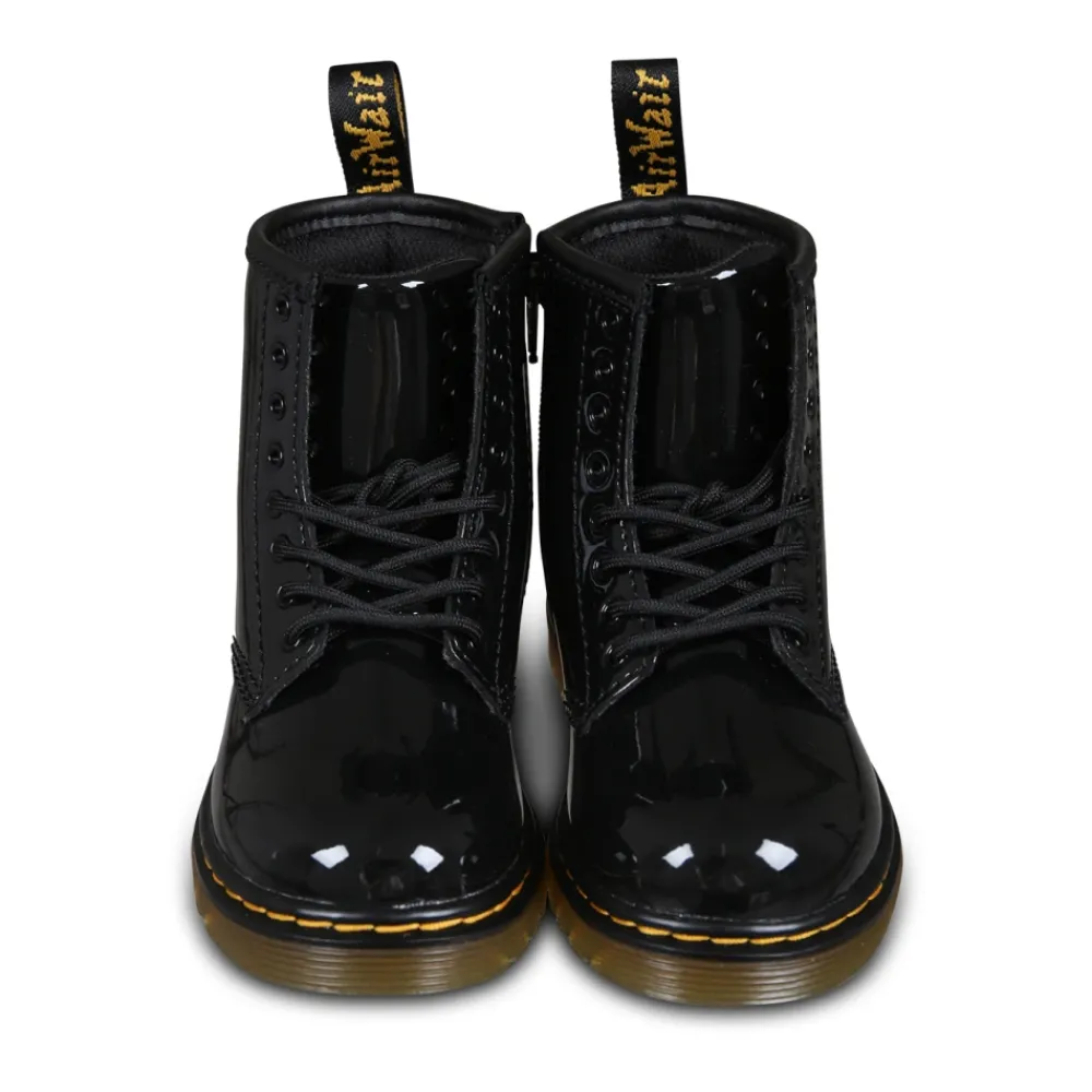 Dr. Martens Laarzen^e Lamper Bikerlaarzen met lakleer