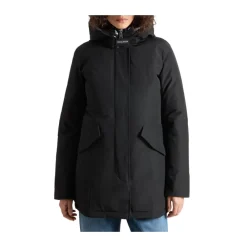 DAMES Woolrich e lange mouw puffer parka jas