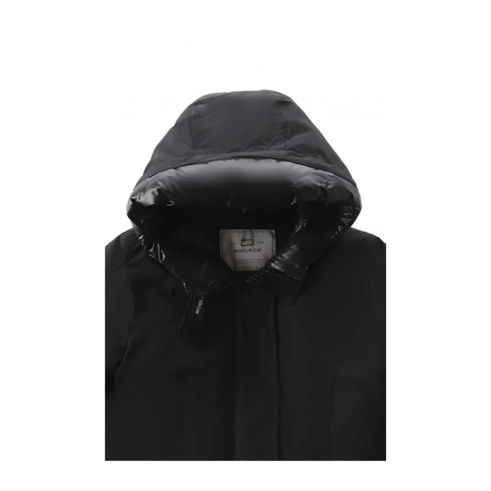 DAMES Woolrich e lange mouw puffer parka jas