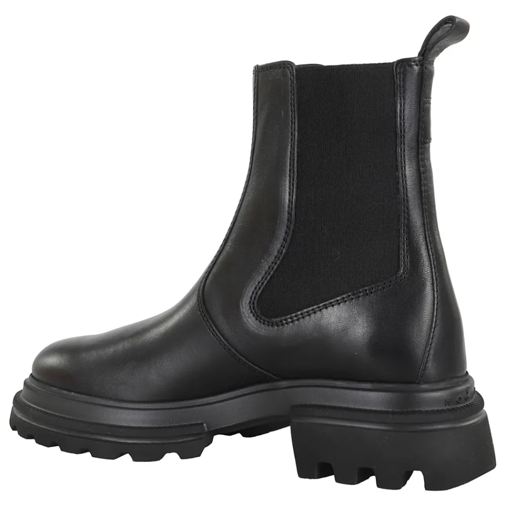 DAMES Hogan Chelseaboots^e Leren Chelsea Enkellaars