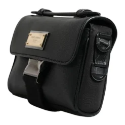 Heren Dolce & Gabbana e leren crossbody tas met logoplaat