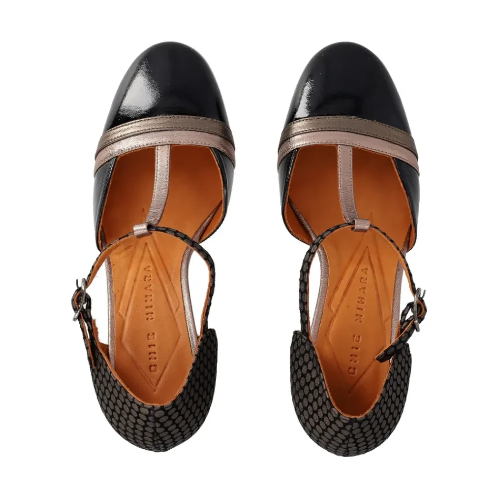 DAMES Chie Mihara e leren en suède hoge hak schoen