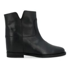 DAMES Via Roma 15 Enkellaarsjes^e leren enkellaars met zijgleuven