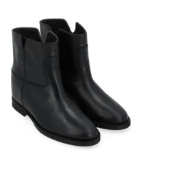 DAMES Via Roma 15 Enkellaarsjes^e leren enkellaars met zijgleuven