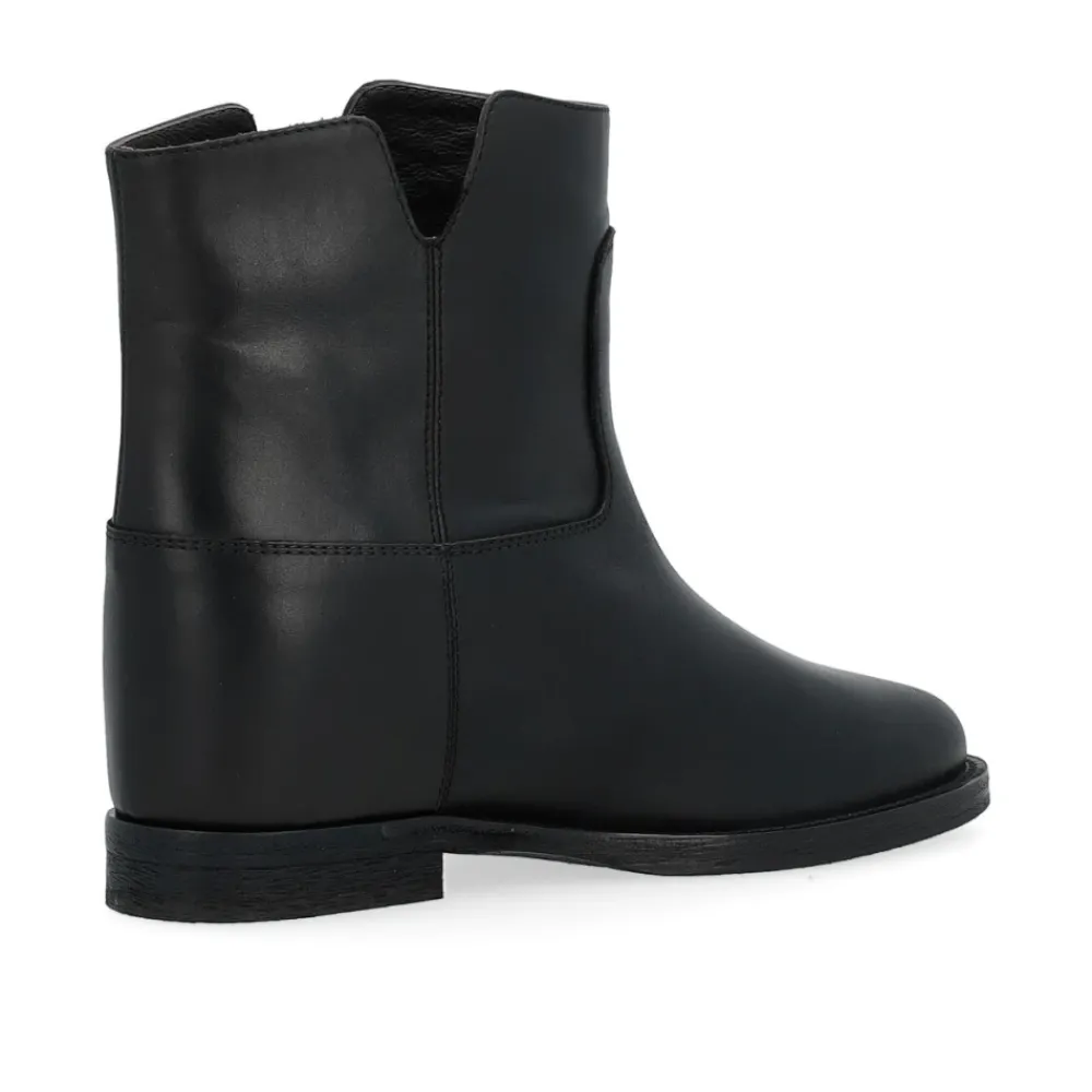 DAMES Via Roma 15 Enkellaarsjes^e leren enkellaars met zijgleuven