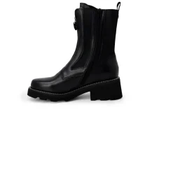 DAMES Cult e leren enkellaarsjes met veters