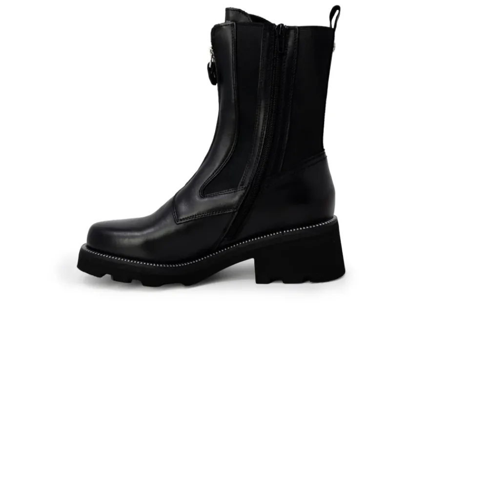 DAMES Cult e leren enkellaarsjes met veters