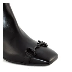 DAMES Mara Bini e leren enkellaarsjes met gesp