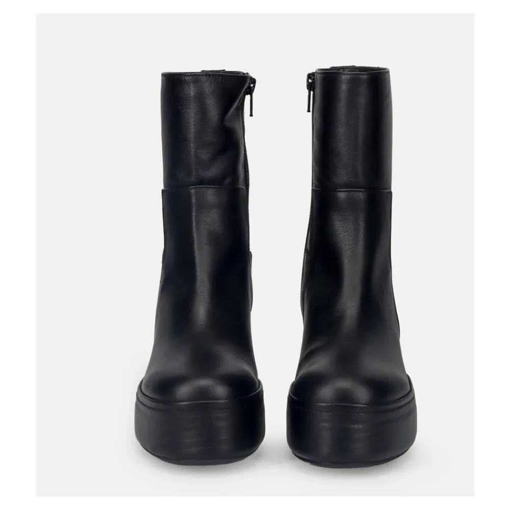 DAMES Paloma Barceló Sleehakken^e Leren Enkellaarzen