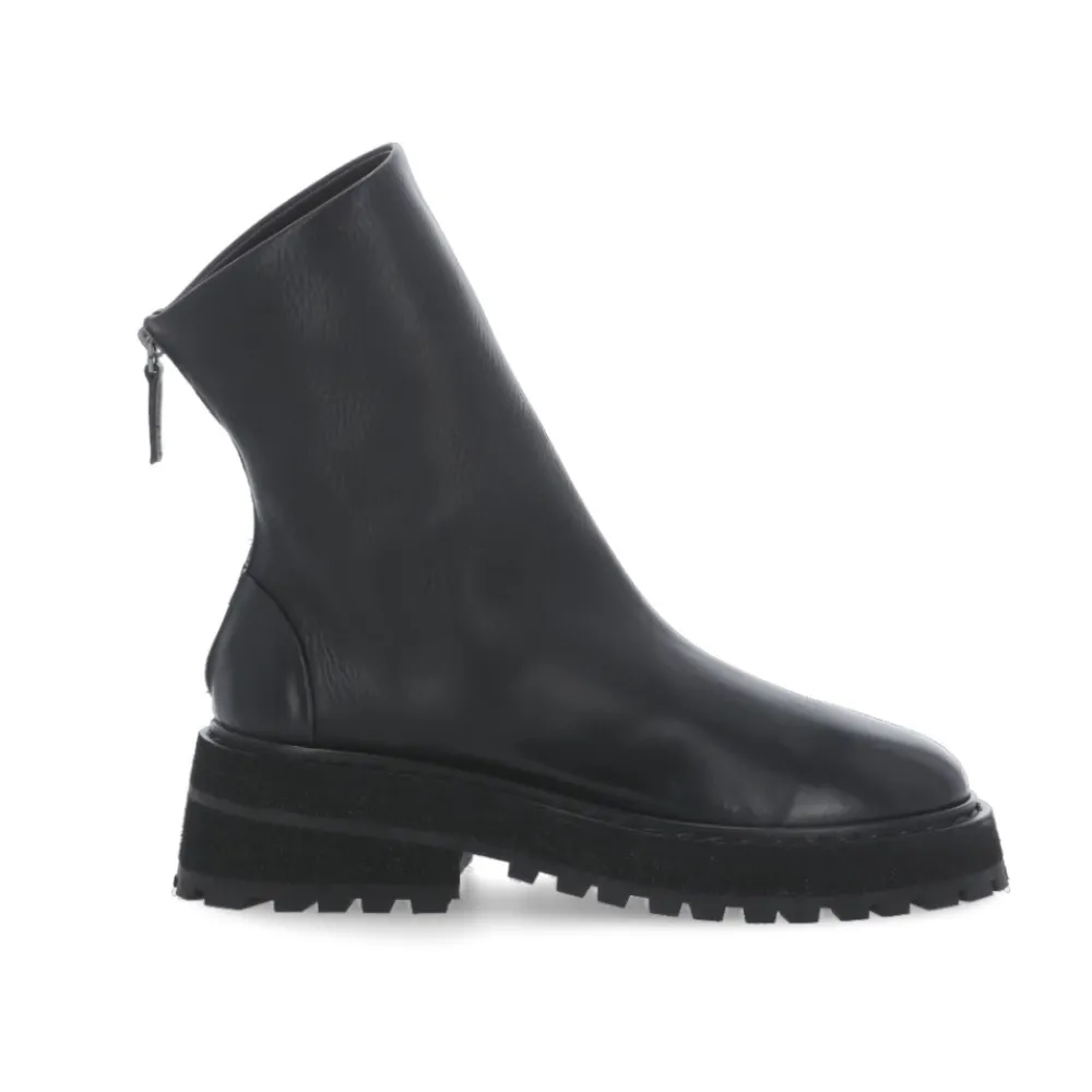 DAMES Marsell e Leren Enkellaarzen met Rits