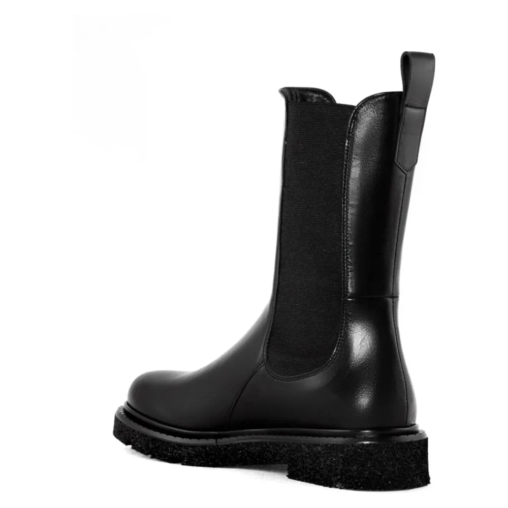 DAMES Guglielmo Rotta e Leren Enkellaarzen Elastische Inzetstukken