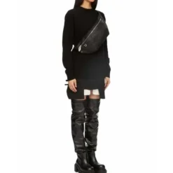 DAMES Rick Owens Heuptassen^e leren heuptas van met zakken met ritssluiting