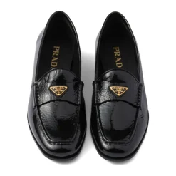 DAMES Prada Loafers^e Leren Instap Platte Schoenen