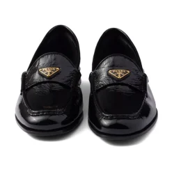 DAMES Prada Loafers^e Leren Instap Platte Schoenen