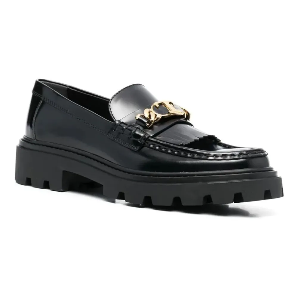 DAMES Tod's e Leren Loafers met Franjes