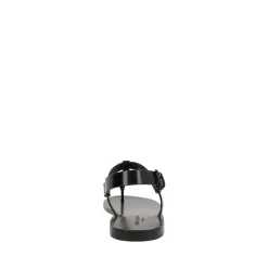 Heren Saint Laurent e Leren Platte Sandalen