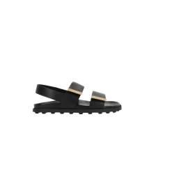 DAMES Tod's Sandalen^e leren platte sandalen