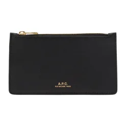 DAMES A.P.C. e Leren Portemonnee met Ritssluiting en Kaartsleuven