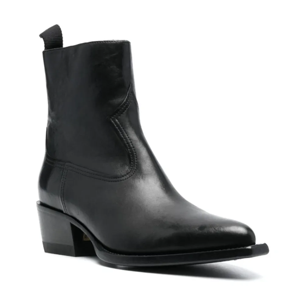 DAMES Golden Goose Laarzen^e Leren Puntige Laarzen