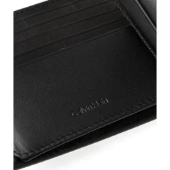 Heren Calvin Klein e Leren RFID Portemonnee Minimalistische Stijl