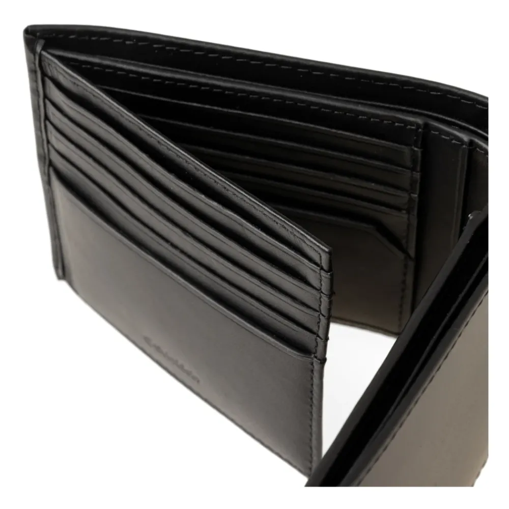 Heren Calvin Klein e Leren RFID Portemonnee Minimalistische Stijl