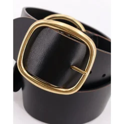 DAMES Chloé Riemen^e leren riem met Maxi gesp