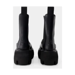 DAMES Alexander McQueen e Leren Rubberen Laarzen Slip-On