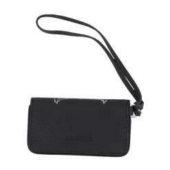 DAMES Zadig & Voltaire e Leren Sleutelhanger Portemonnee Op Ketting