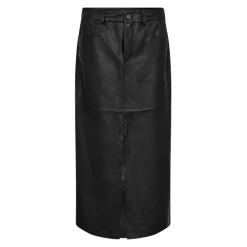 DAMES Co'Couture e leren splitrok